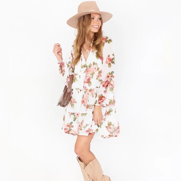 HP🎉Show Me Your MuMu,Chiffon Floral Dress, Completely Lined,Execlt Cond,Size XXL - Picture 11 of 11